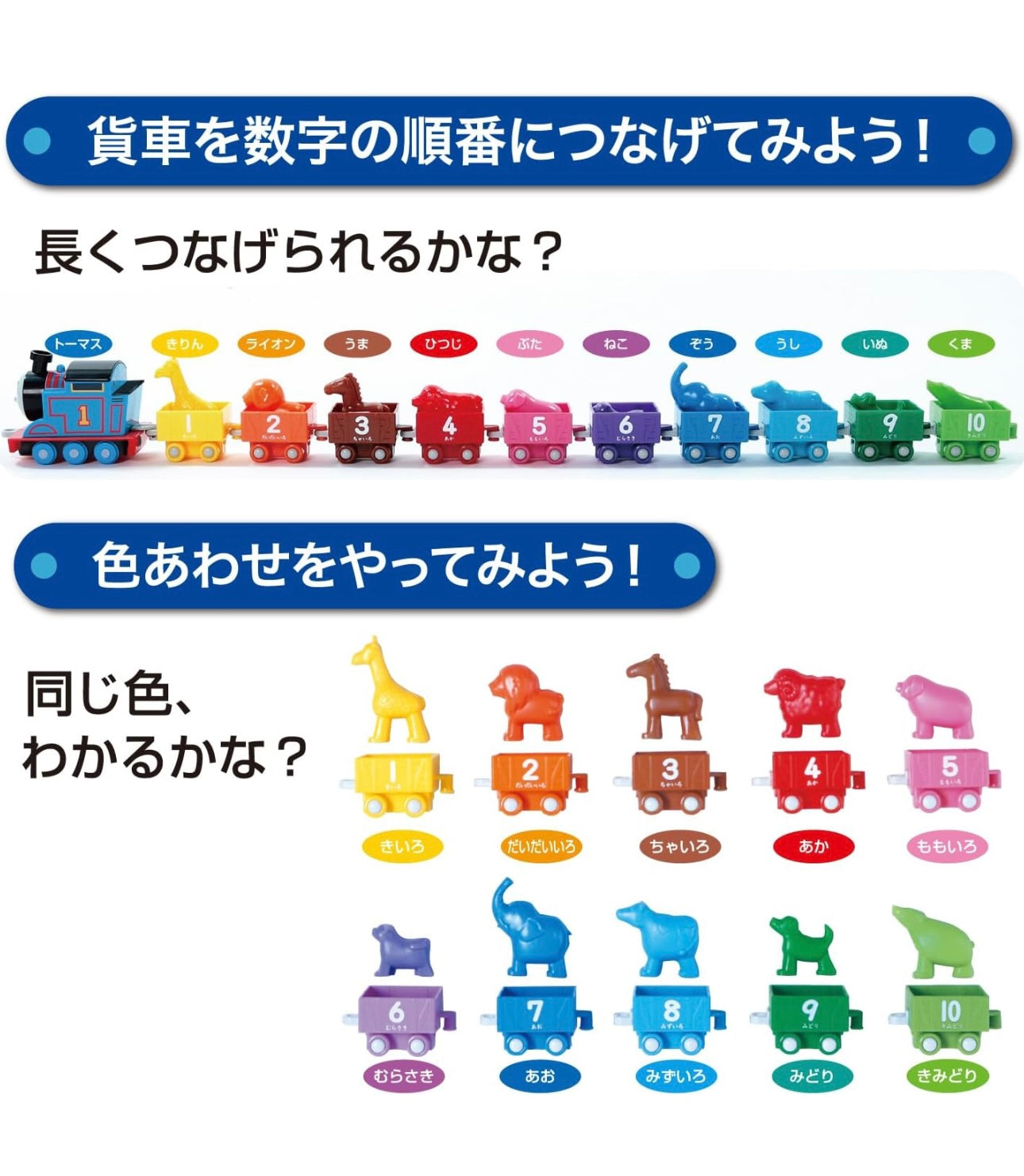 Thomas & Friends - 火車頭Thomas 顏色數字小火車