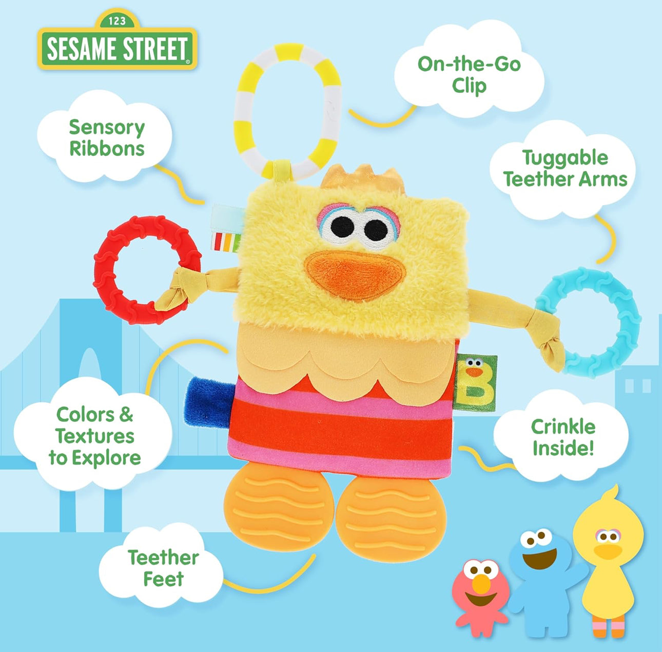 Sesame Street - 超得意芝麻街Big Bird觸感咬咬樂