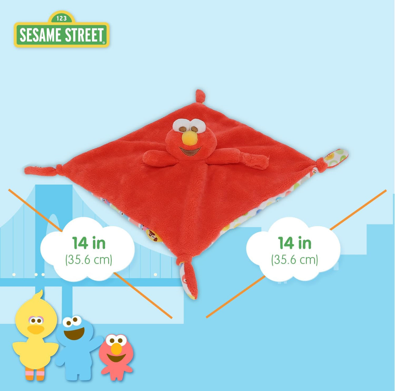 Sesame Street - 超得意芝麻街 Elmo 彩紙BB咬咬巾