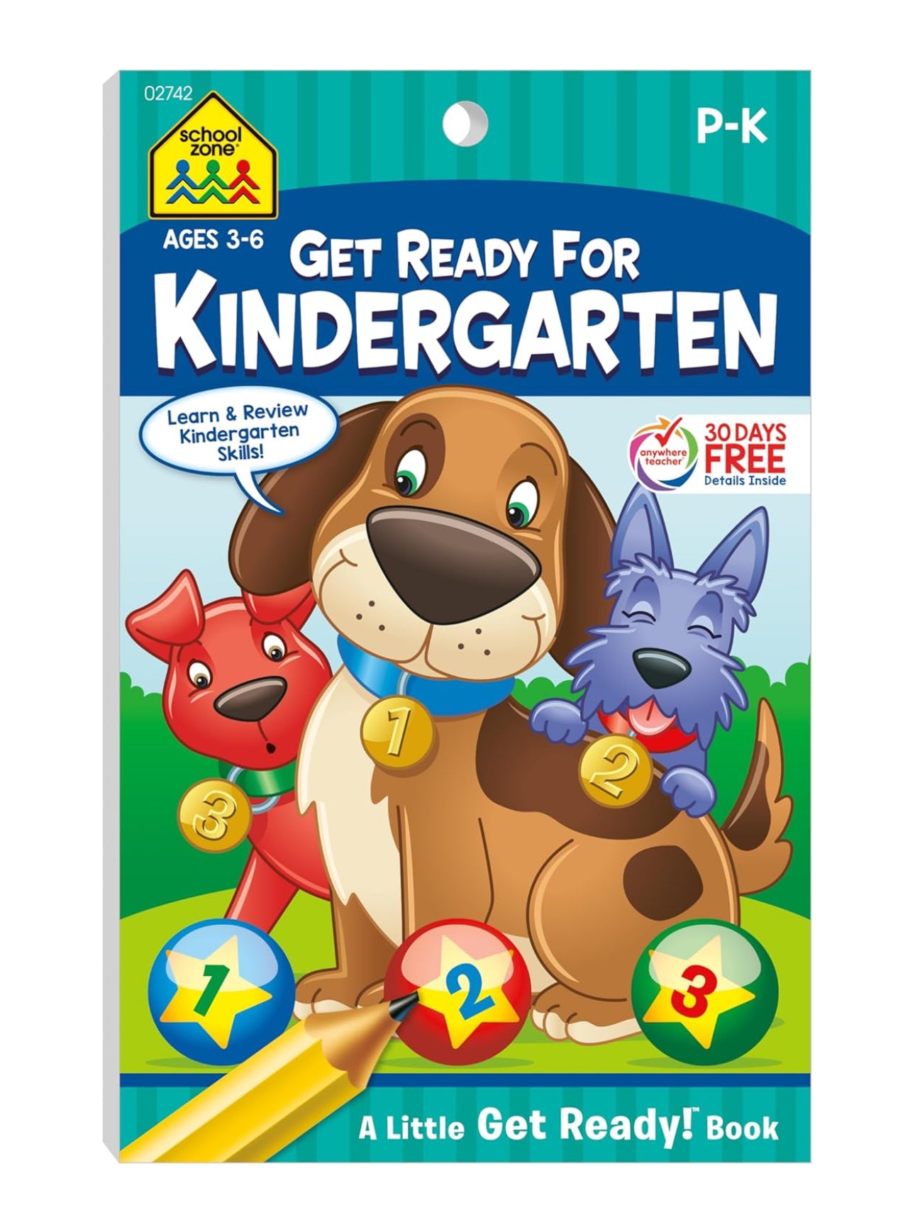 School Zone- Get Ready For Kindergarten Workbook (48 pages)