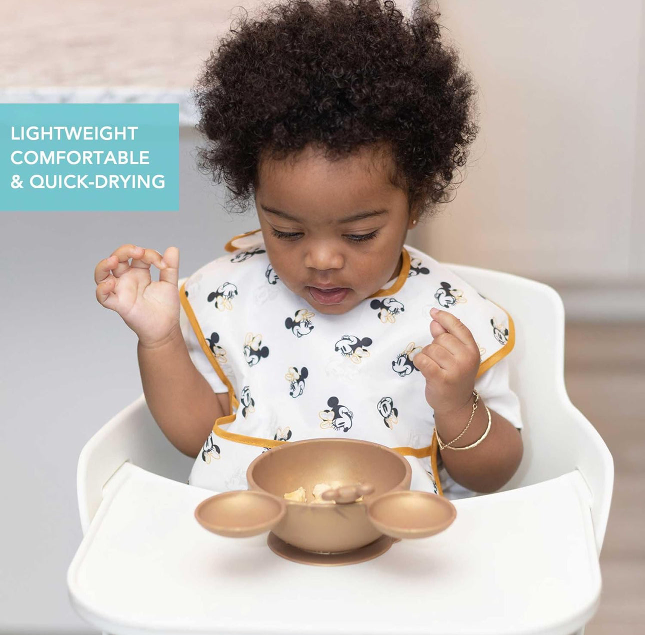 BUMKINS - Disney 造型超防水飯衣 (Minnie 背心款) SuperBibs