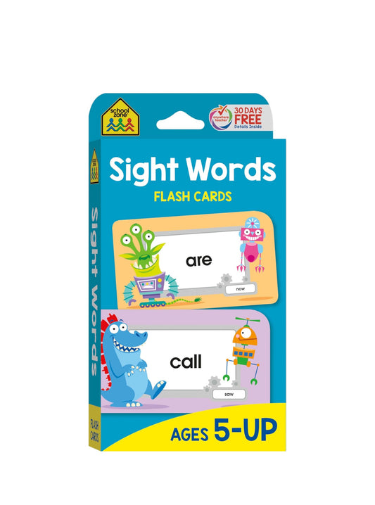 School Zone Flash Card 學習記憶快閃卡 - Sight Words