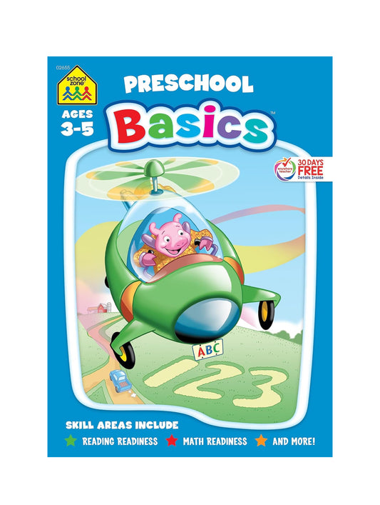 School Zone-Preschool Workbook (Basics 96 pages)