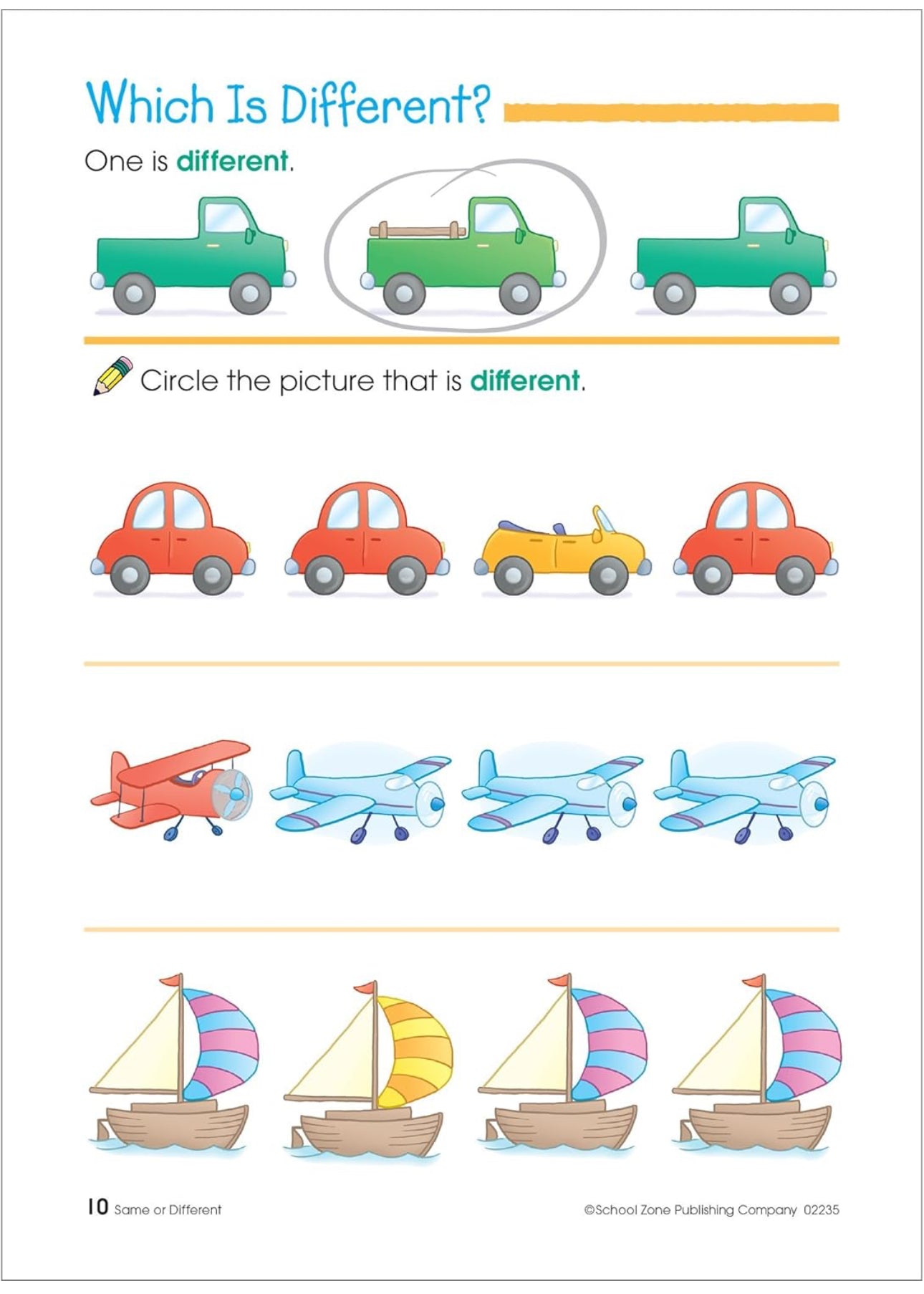 School Zone-Preschool Workbook (Basics 64 pages)