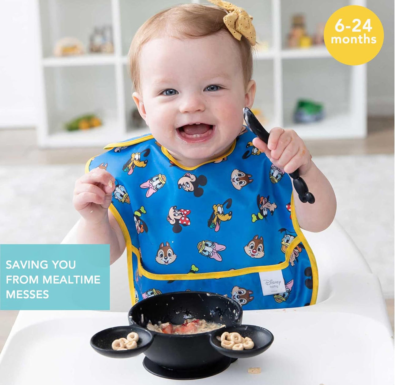 BUMKINS - Disney造型超防水飯衣 (Mickey & Friends 背心款) SuperBibs