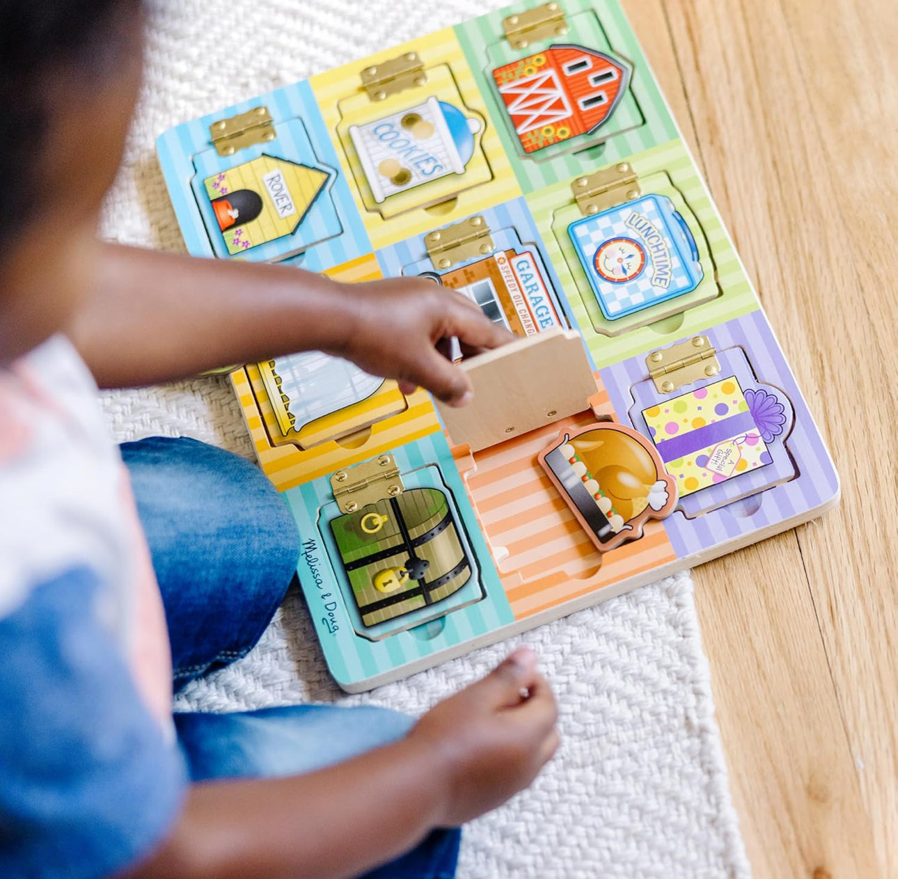 Melissa & Doug - 手多多Busy board (Hide & Seek 磁石puzzle) 🔓