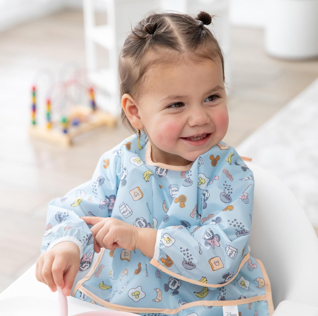 BUMKINS - Disney卡通造型超防水飯衣 (Mickey & friends 長袖款) Sleeved bib