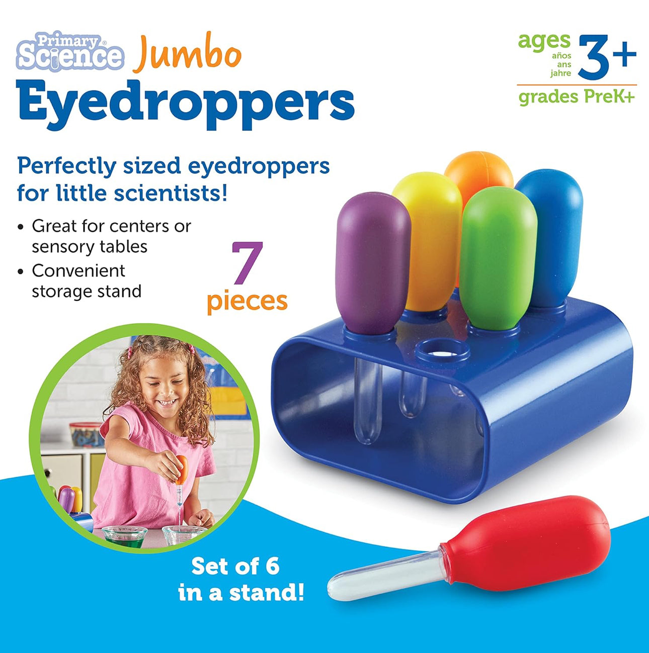 Learning Resources - Jumbo Eyedroppers (Set of 6)