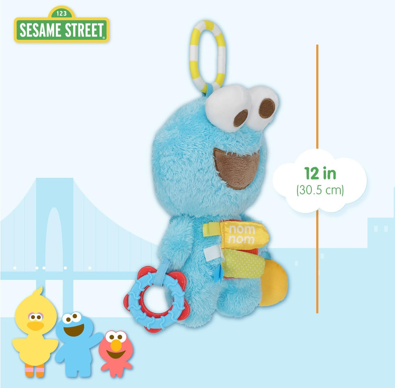 Sesame Street - 超得意芝麻街Cookie Monster彩紙BB咬咬Buddy (30.5cm)