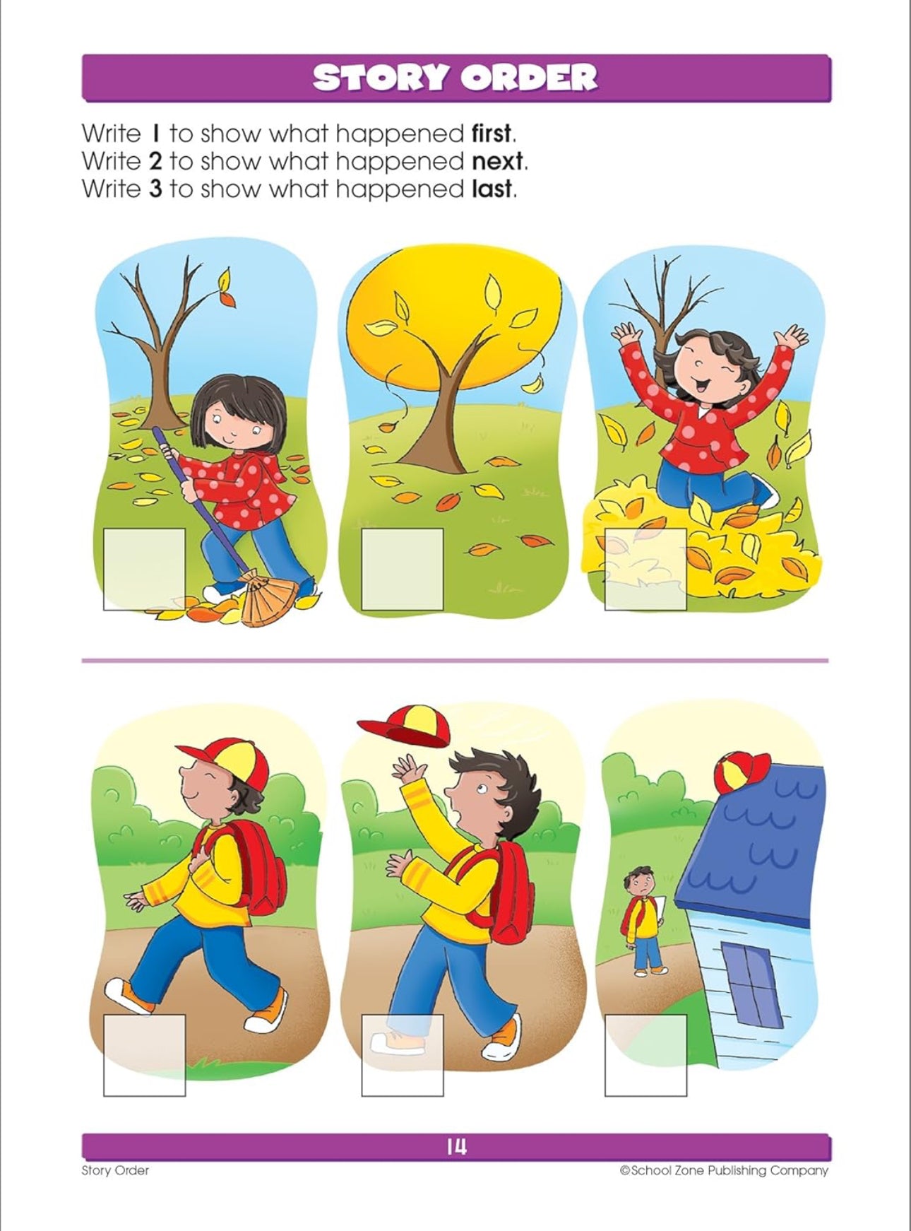 School Zone - Kindergarten workbook (Reading Readiness 64 pages)