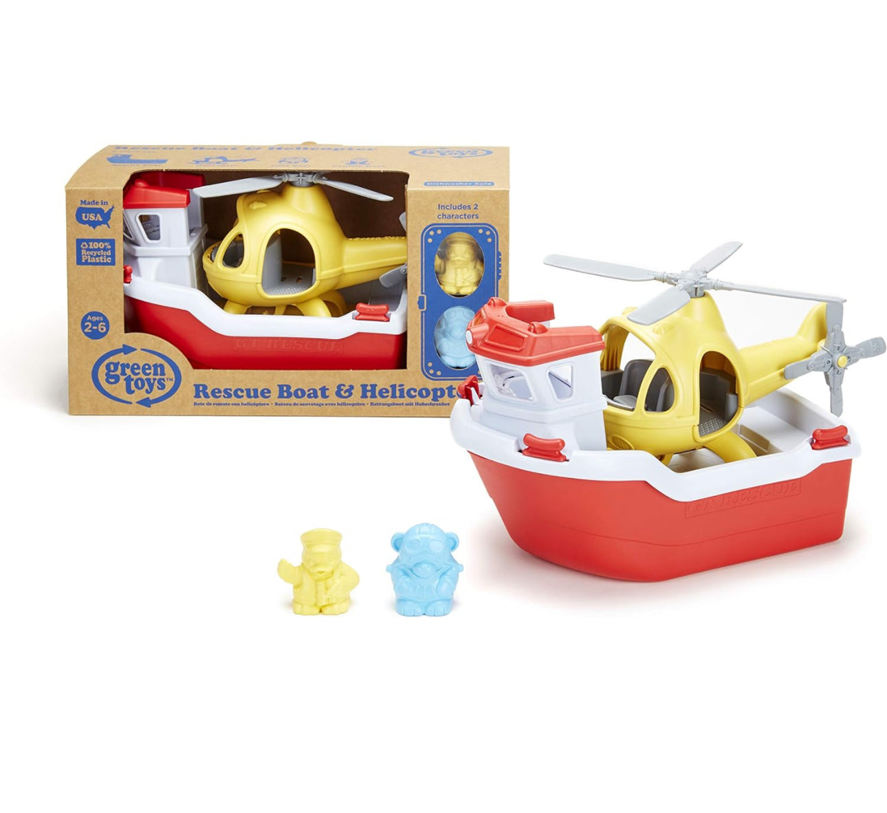 Green Toys - 飛行服務救援4件套 Play Set