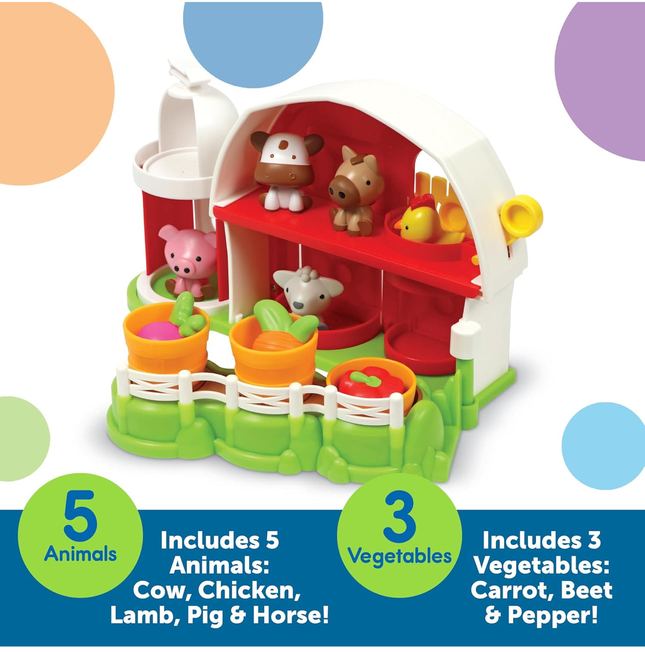Learning Resources - 小農場捉迷藏 Play Set🐷🐮