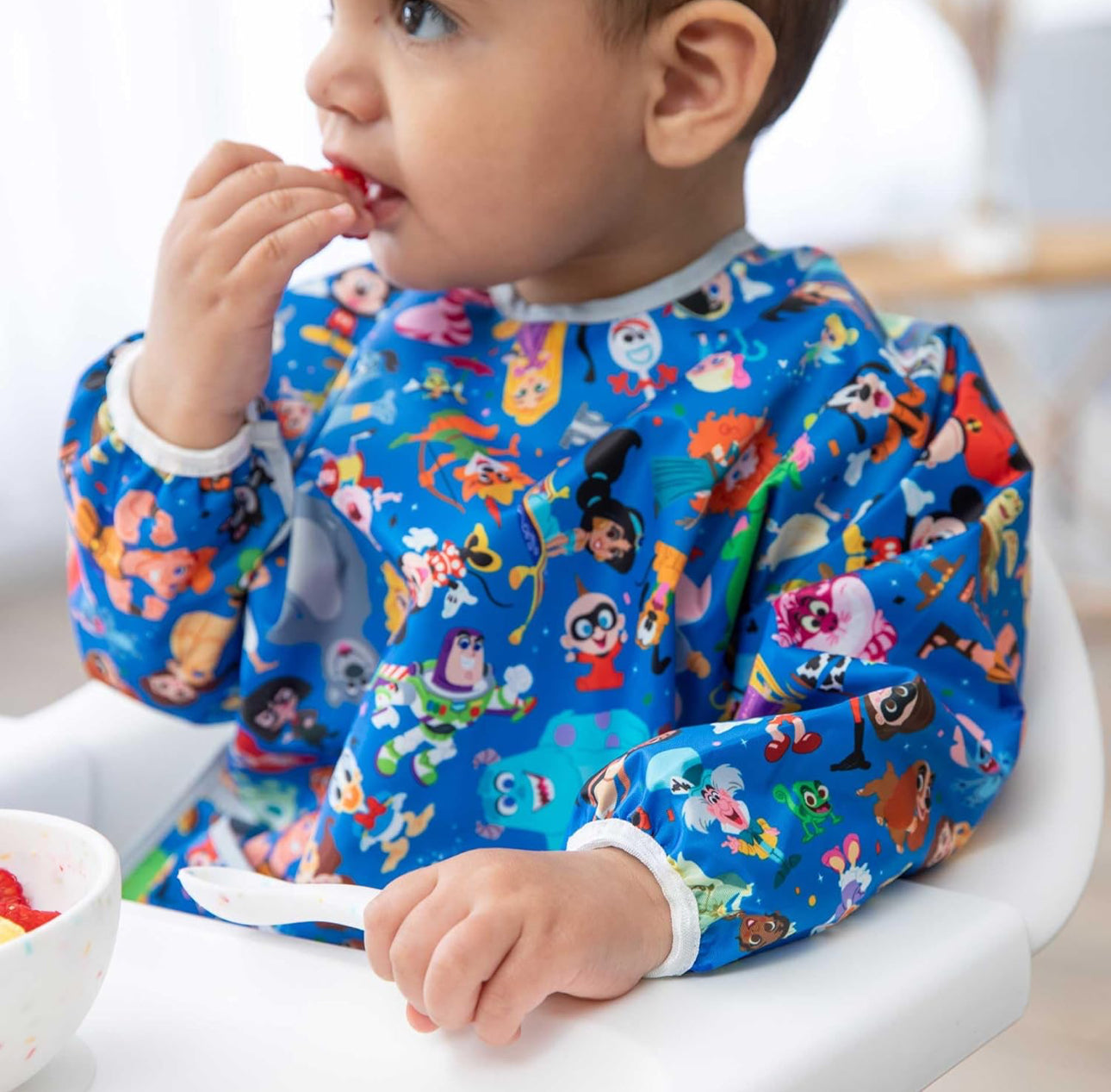 BUMKINS - Disney卡通造型超防水飯衣 (100周年特別版 I 長袖款) Sleeved bib