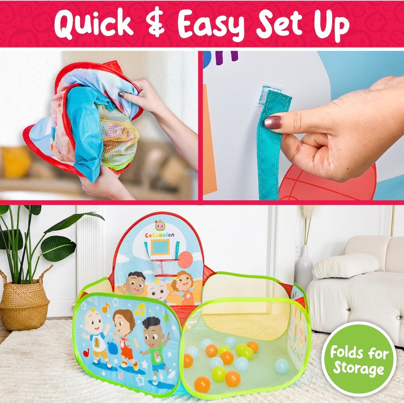 Cocomelon 入樽波波池 (連25個彩色波波)