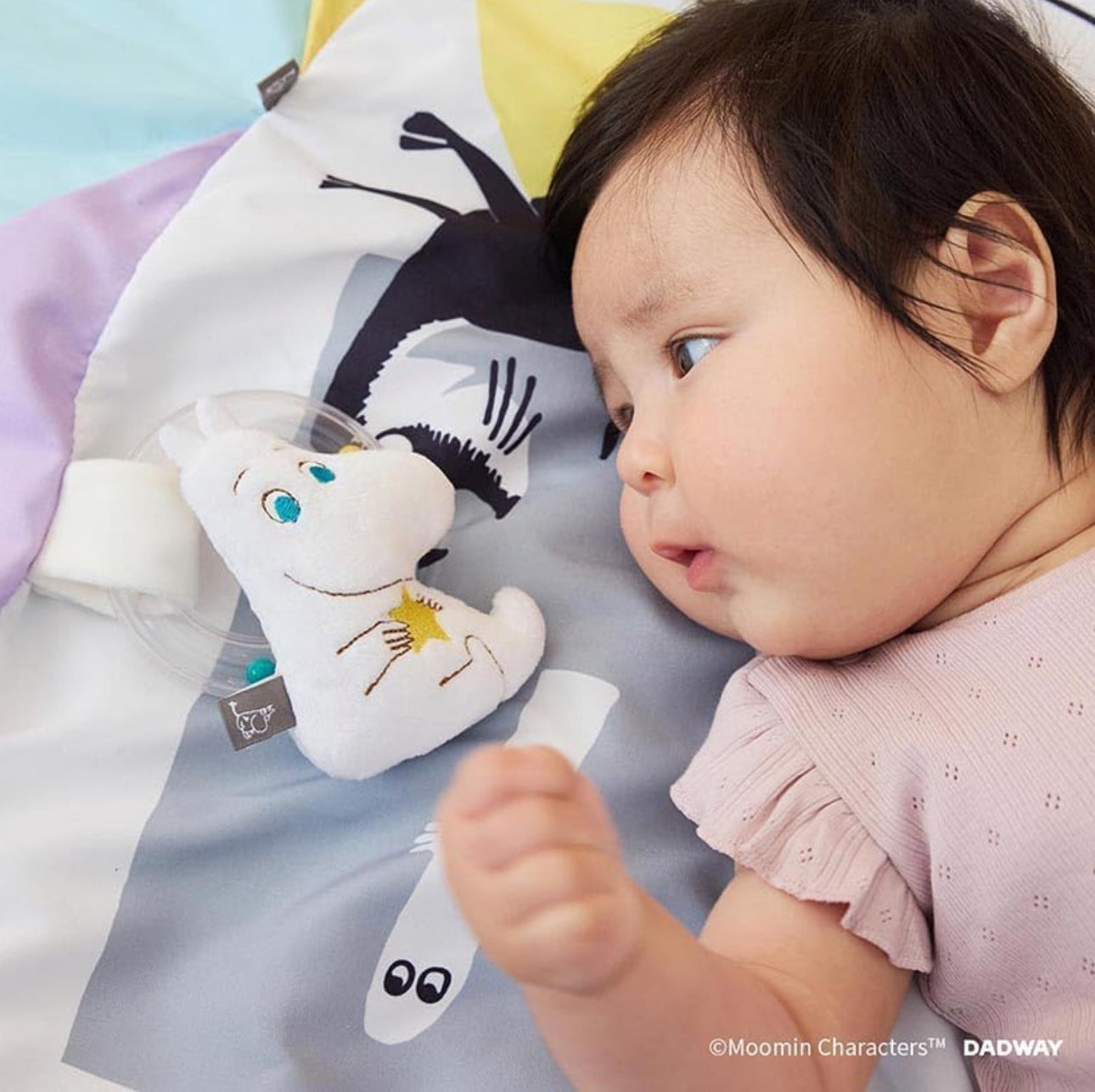 Moomin - 北歐風姆明拼布圓形 Play Mat