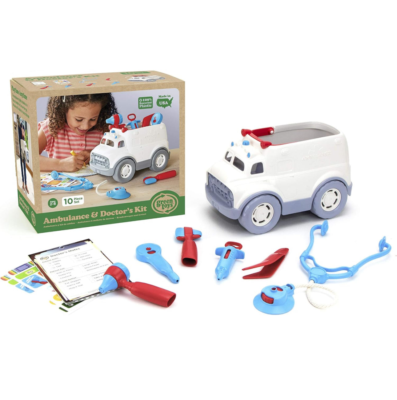 Green Toys - 救護車和醫生10件套 Play Set 🚑