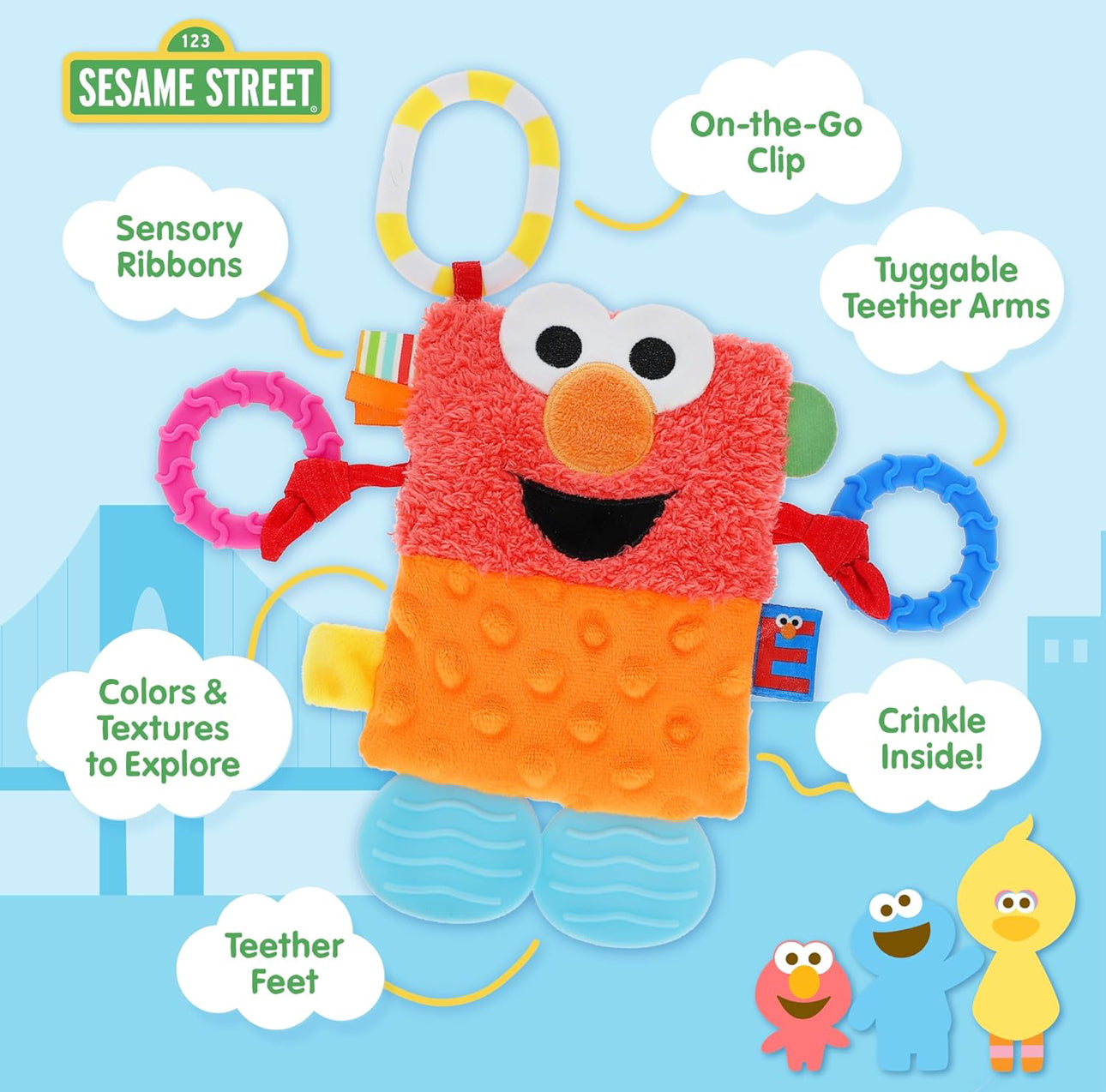 Sesame Street - 超得意芝麻街Elmo觸感咬咬樂