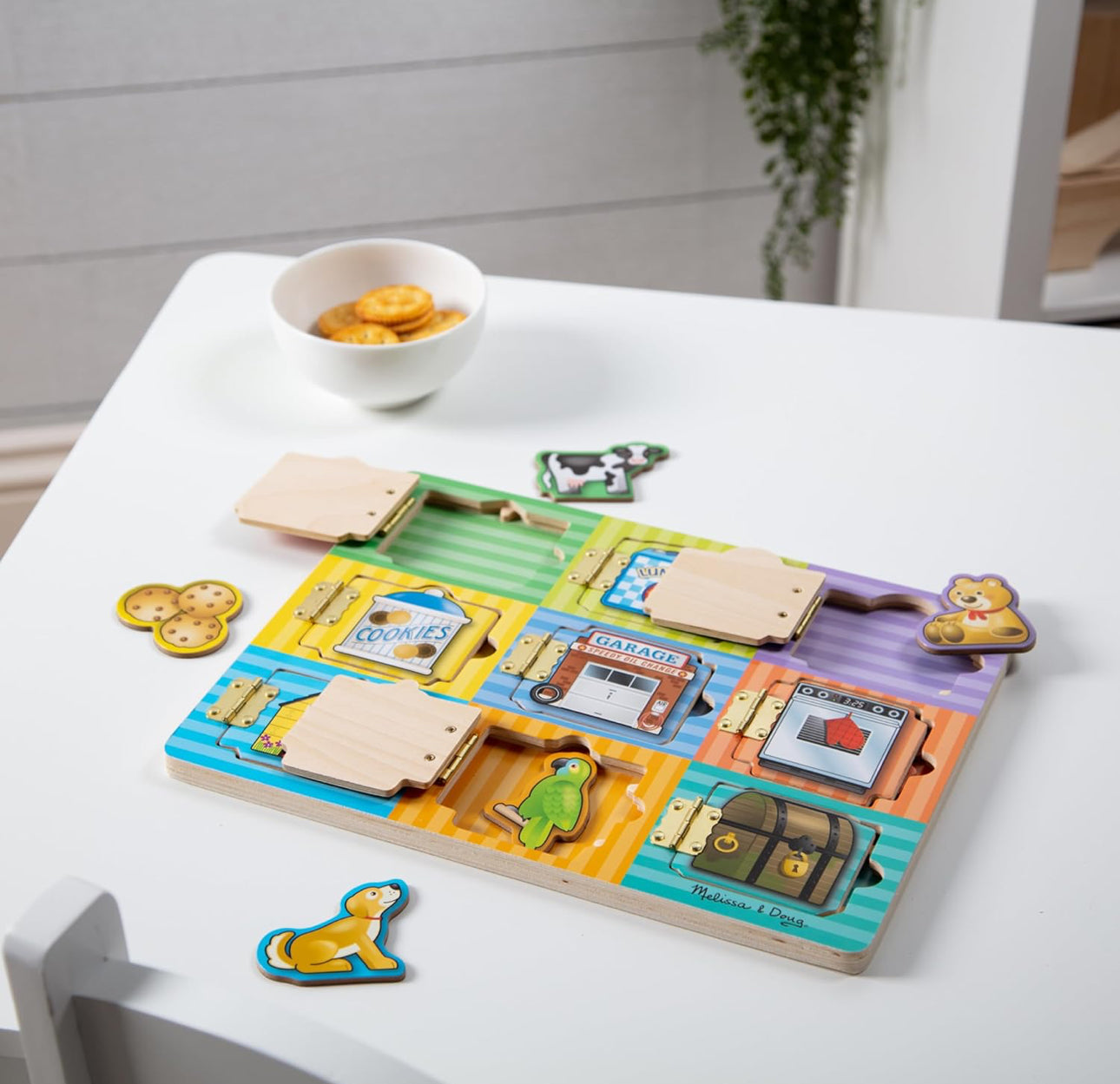 Melissa & Doug - 手多多Busy board (Hide & Seek 磁石puzzle) 🔓