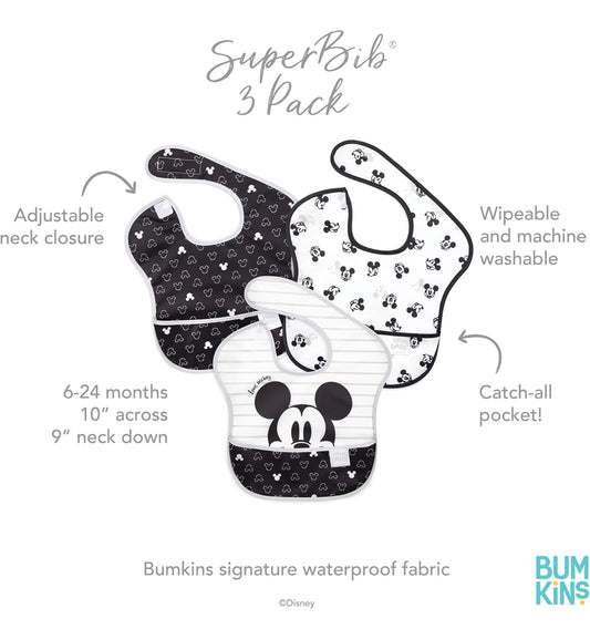BUMKINS - Disney 造型超防水飯衣 (Mickey 背心款) SuperBibs