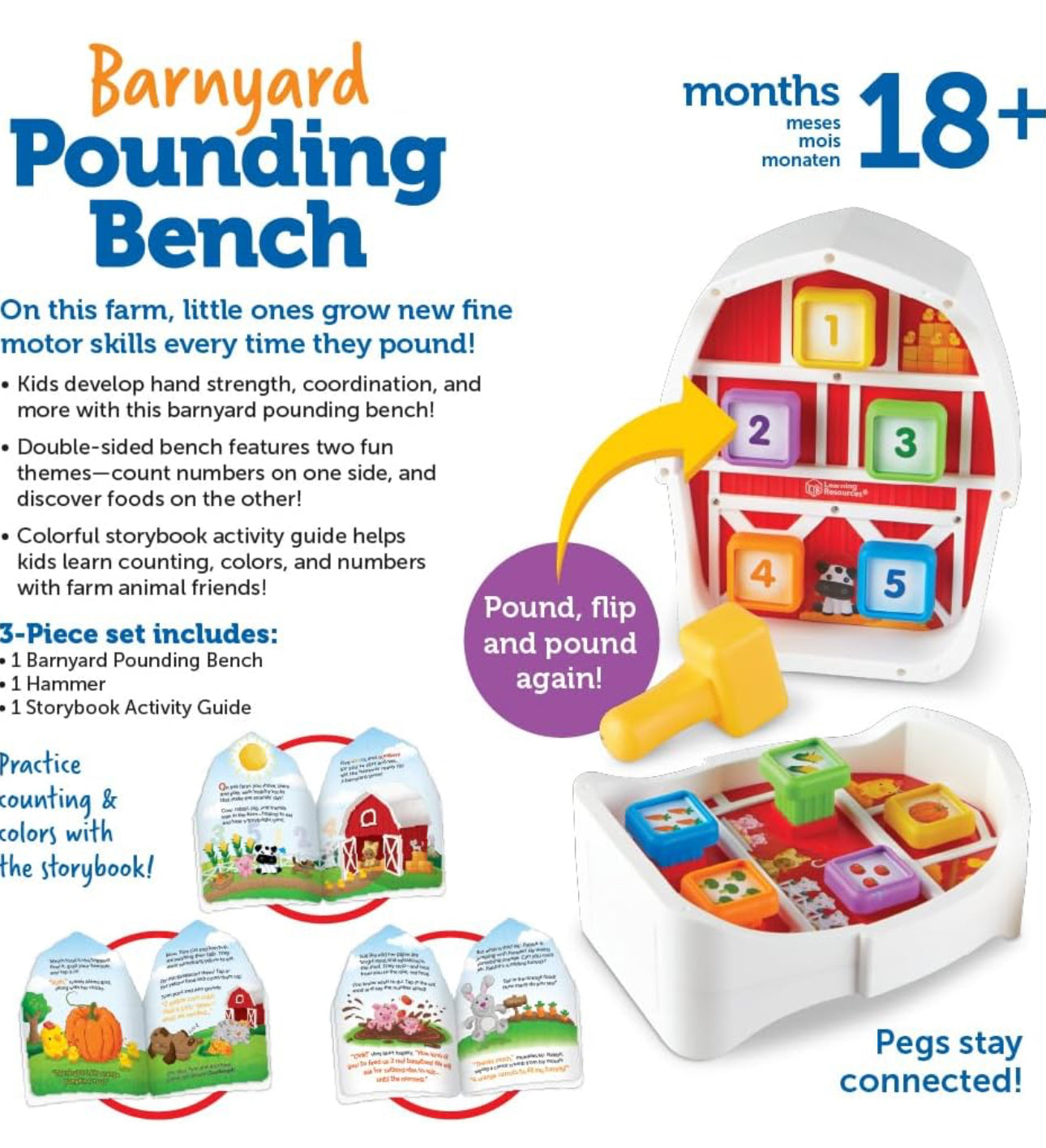 Learning Resources - 農場大力士BB💪🏻Barnyard Pounding Bench