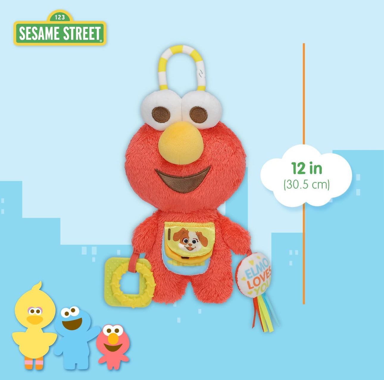 Sesame Street - 超得意芝麻街Elmo 彩紙BB咬咬Buddy (30.5cm)