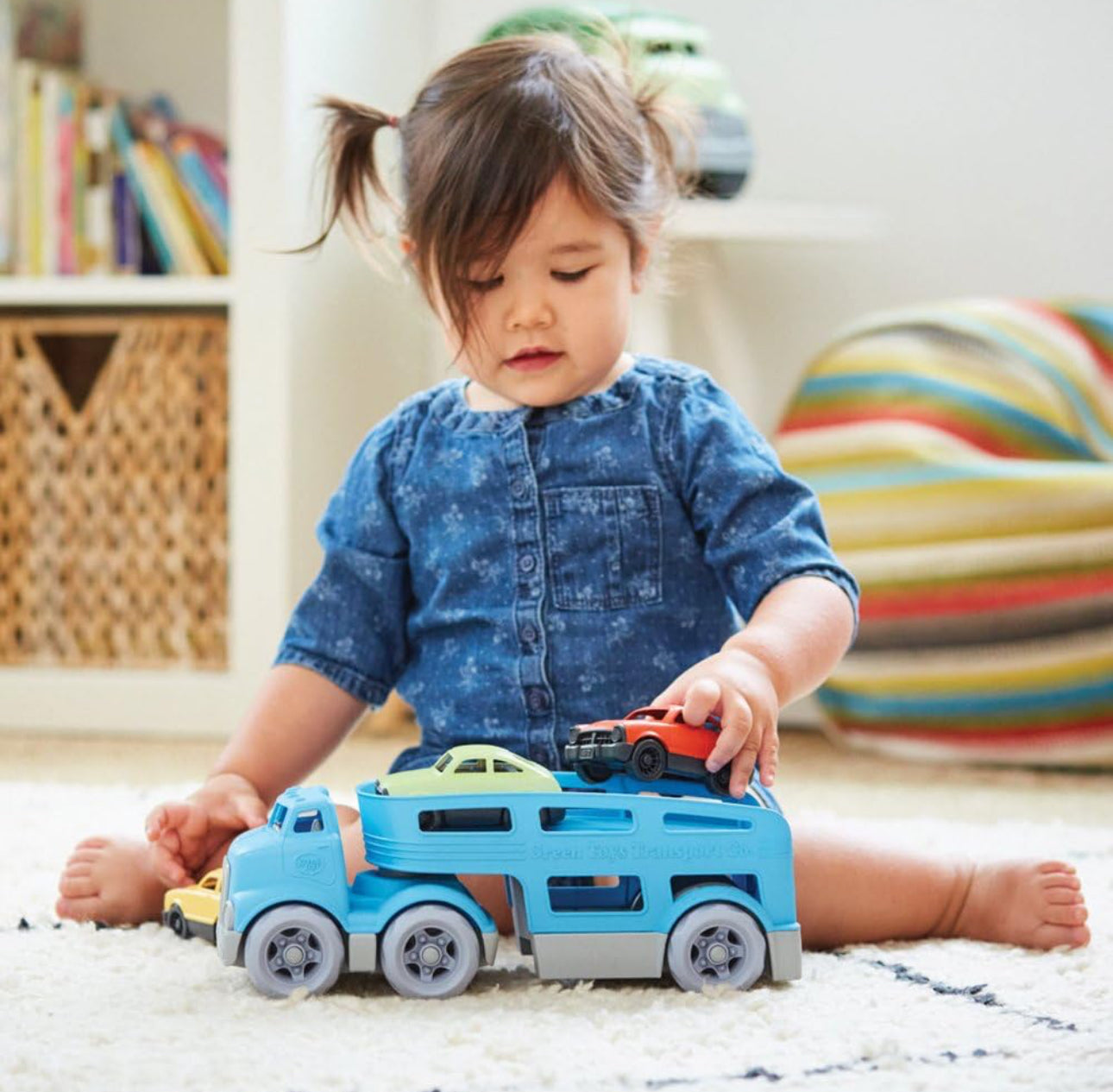 Green Toys - Car Carrier 汽車運輸車 4件套 Play Set