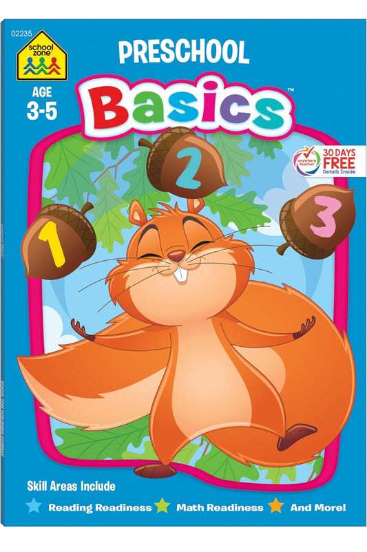 School Zone-Preschool Workbook (Basics 64 pages)