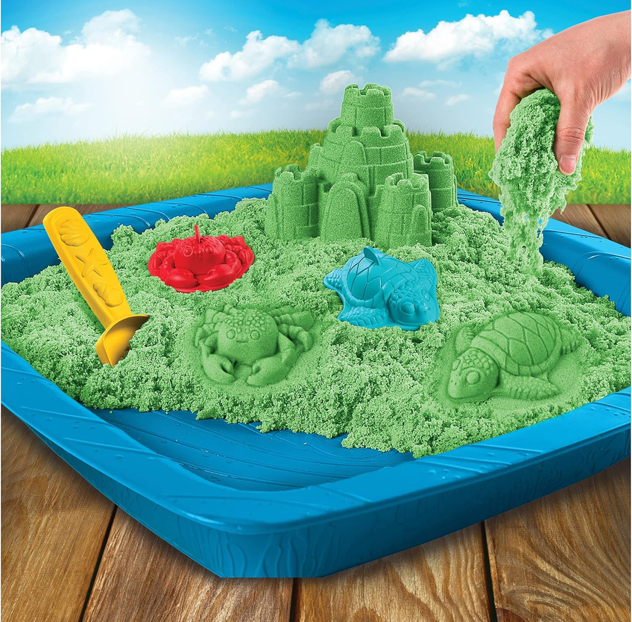 Kinetic Sand 動力沙 彩沙海底城堡套裝 (綠色)