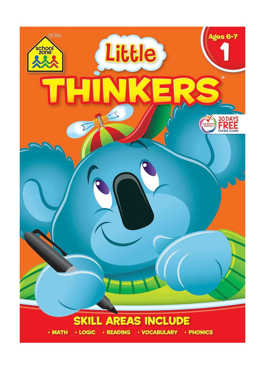 School Zone - First Grade Workbook (Little Thinkers 64 pages)