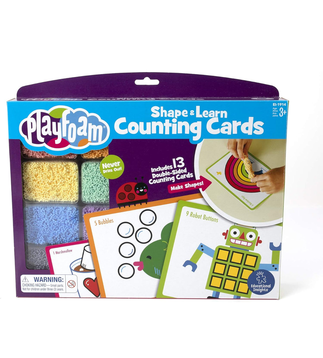 魔塑粒粒黏土 Playfoam Counting Cards