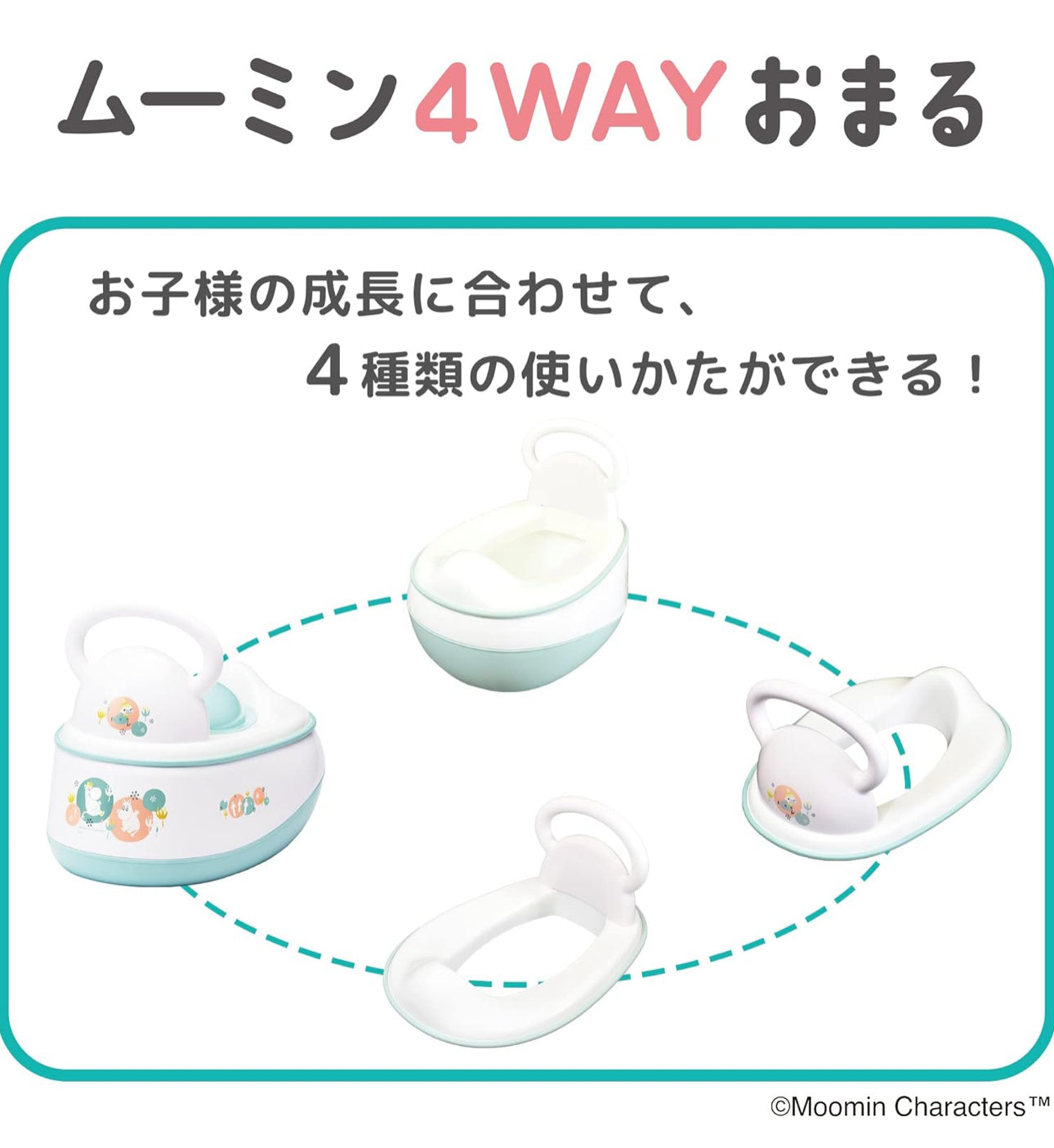 Moomin - 姆明家族 BB 4-WAY 學習厠所 / Baby Potty