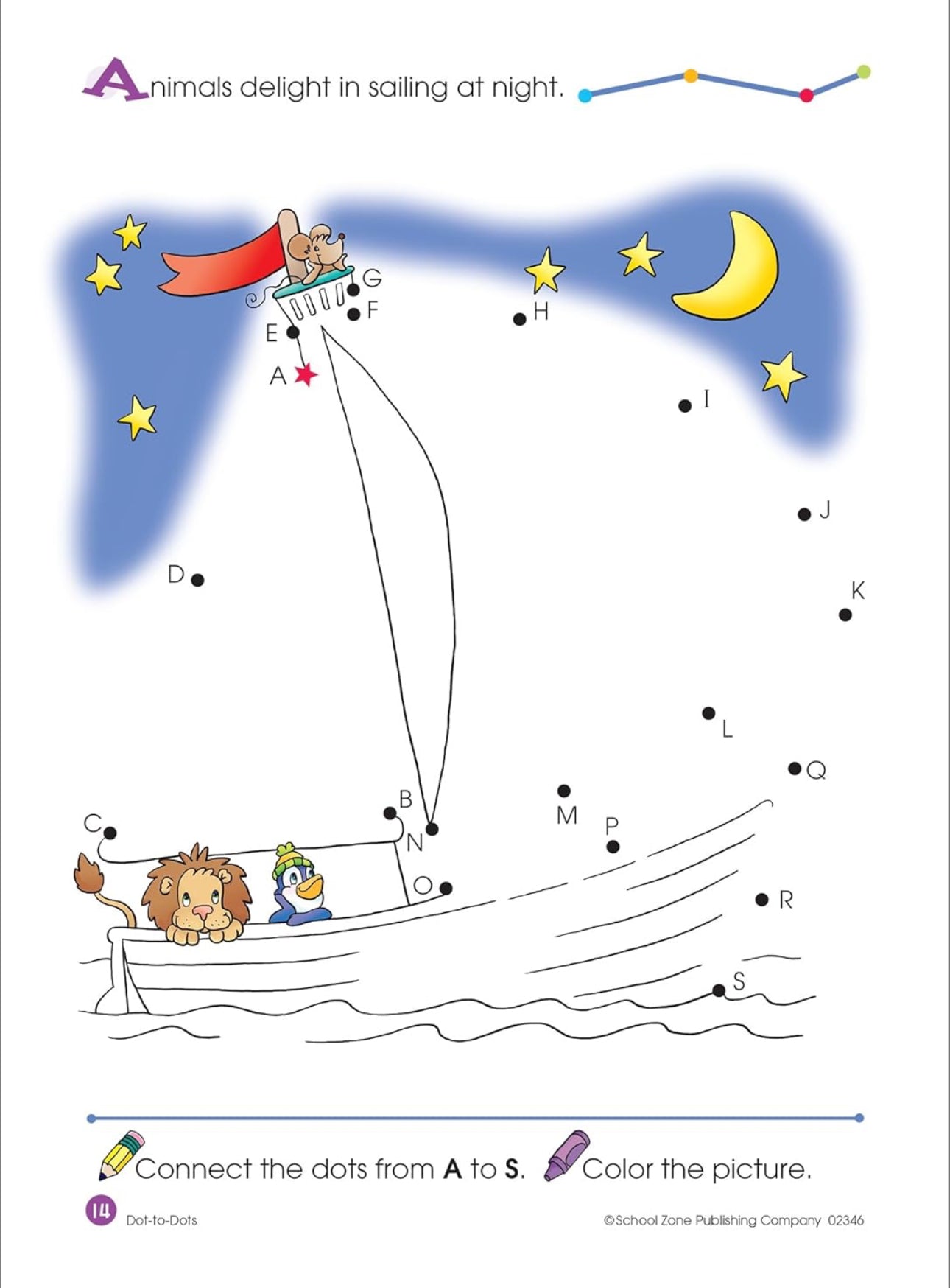 School Zone - Dot to Dots Workbook (Dot-to-Dots 64 pages)