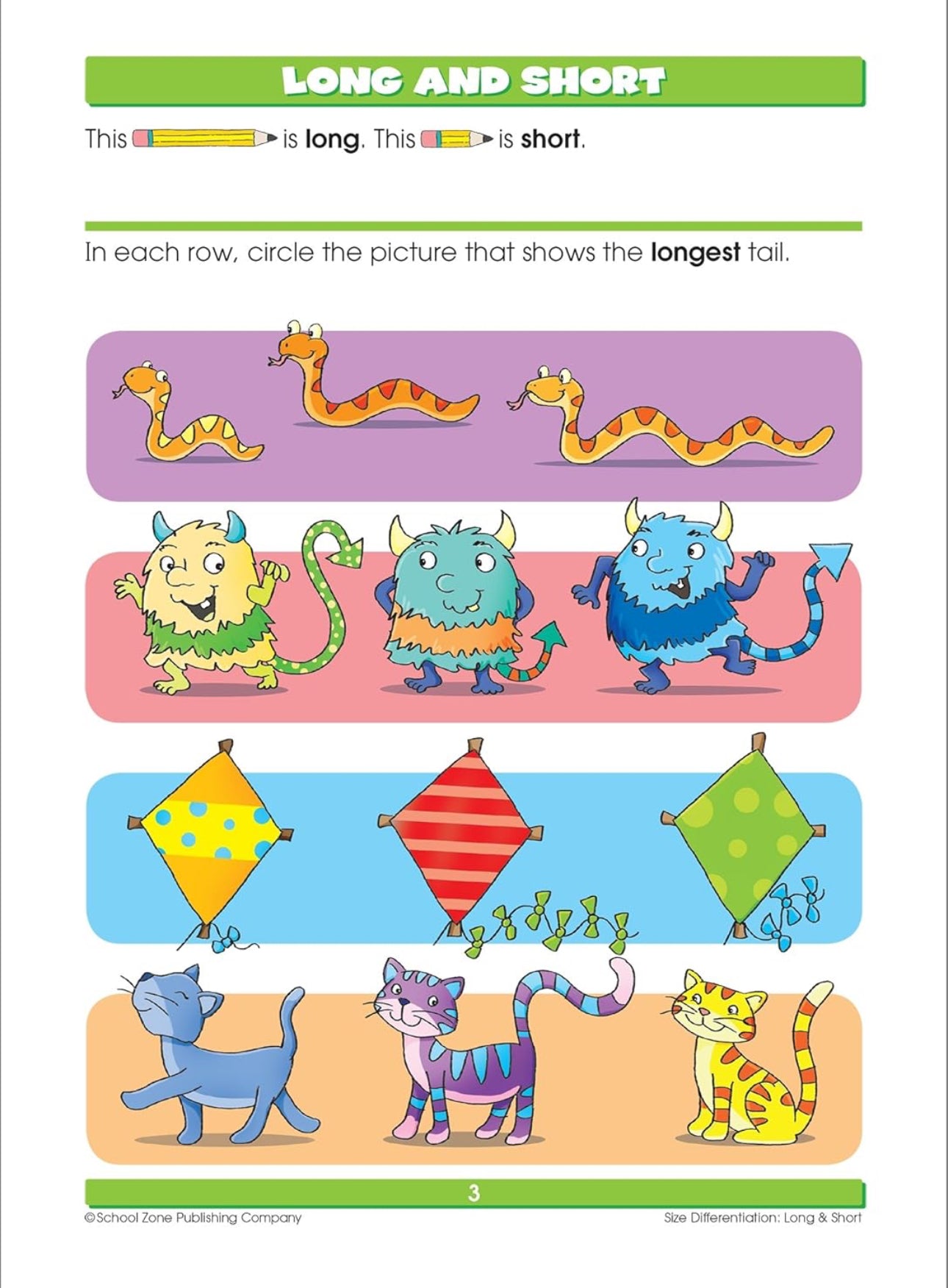 School Zone - Kindergarten workbook (Reading Readiness 64 pages)