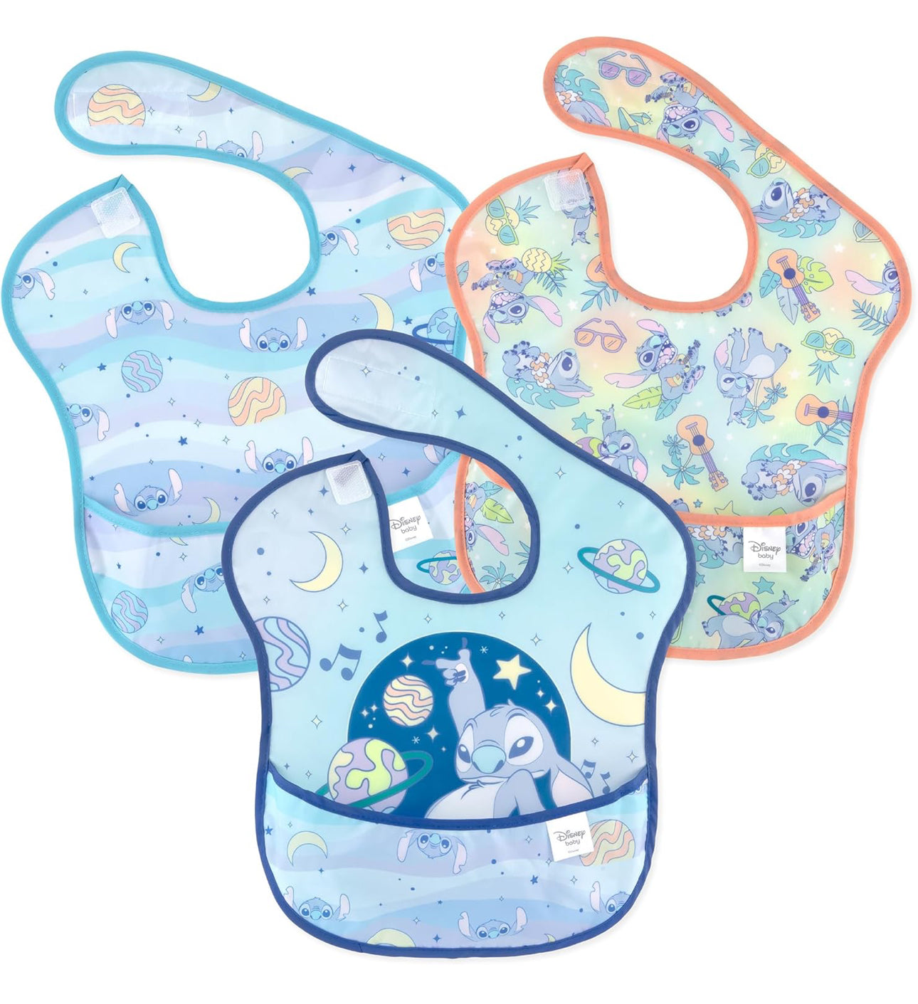 BUMKINS - Disney造型超防水飯衣 (Stitch 背心款) SuperBibs