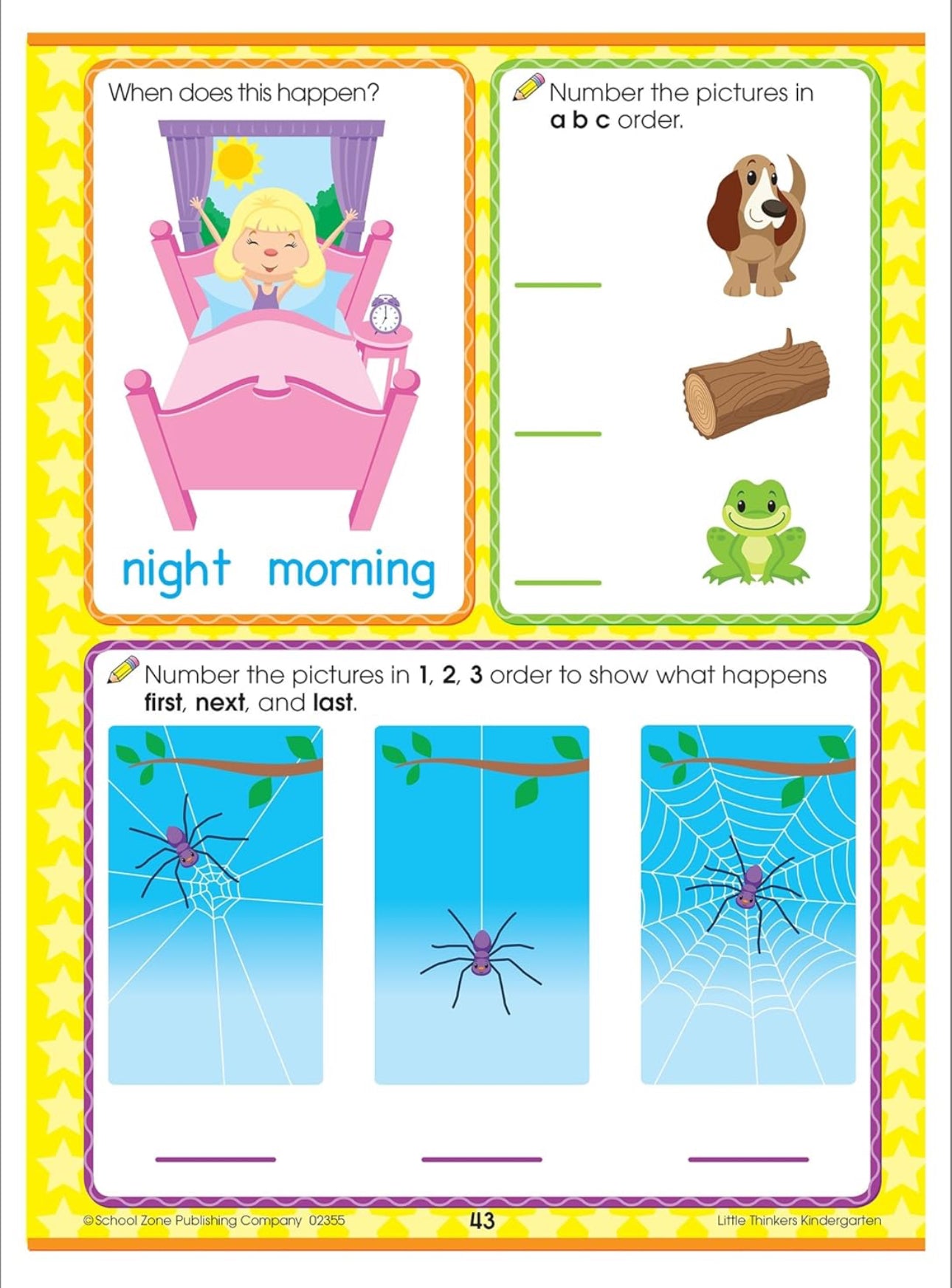 School Zone - Kindergarten Workbook (Little Thinkers 64 pages)