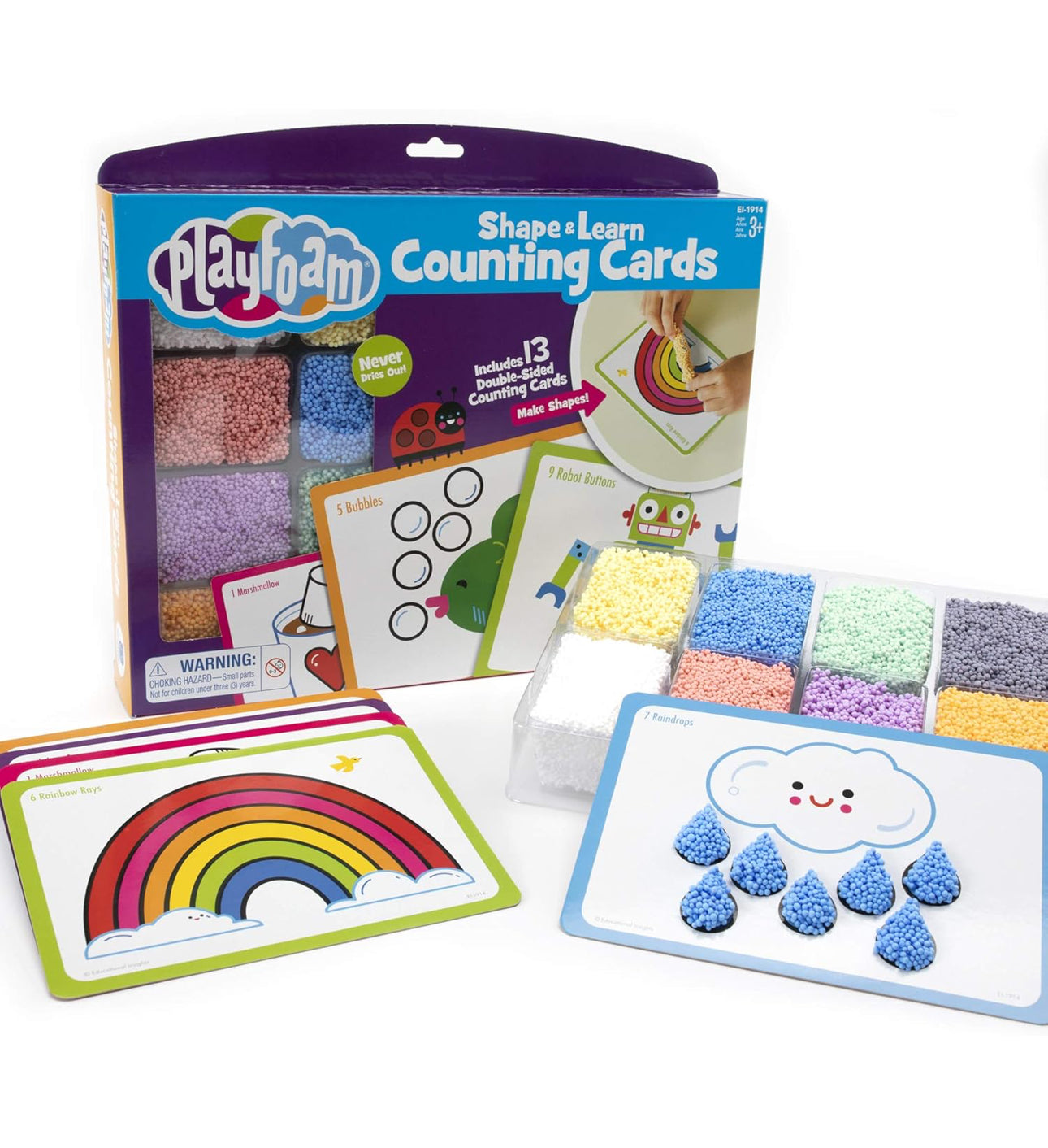 魔塑粒粒黏土 Playfoam Counting Cards