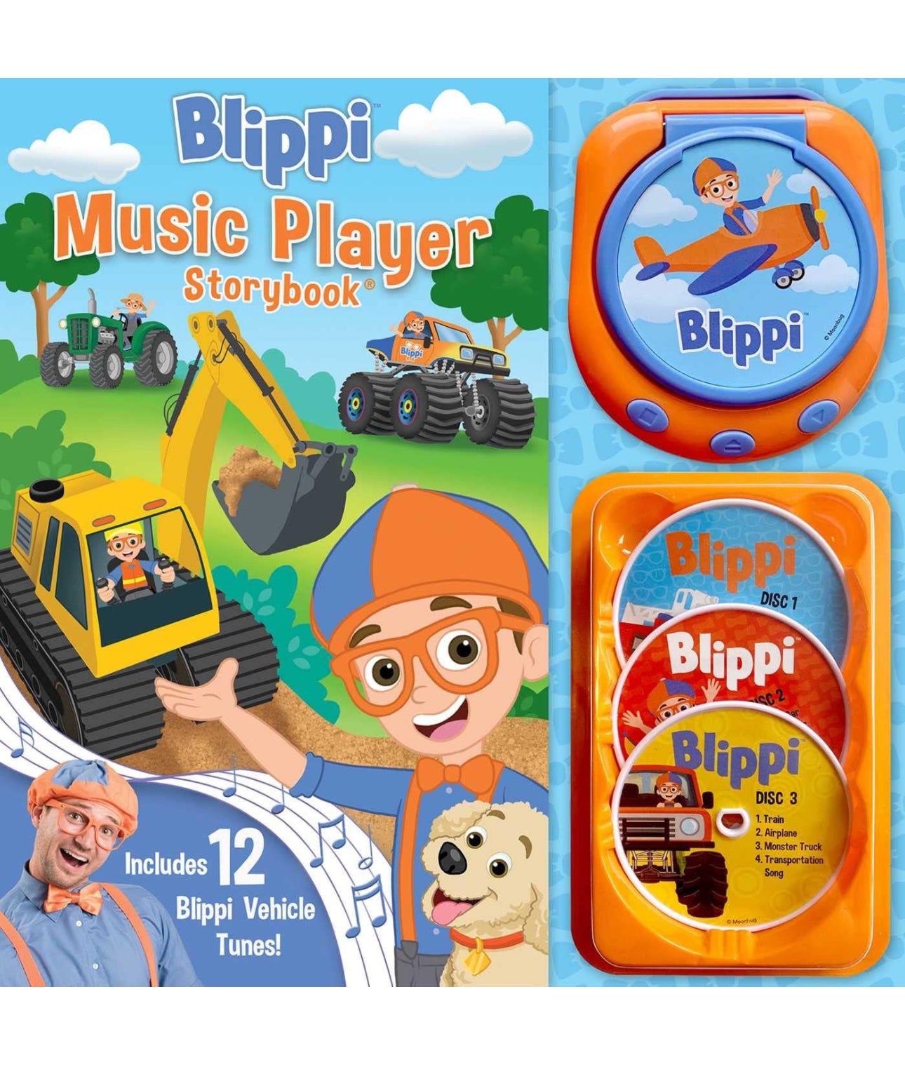 Blippi - Blippi 經典兒歌 CD player 圖書套裝