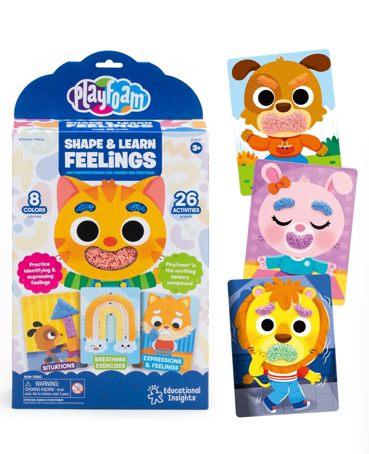 魔塑粒粒黏土 Playfoam Shape & Learning Feelings🥰