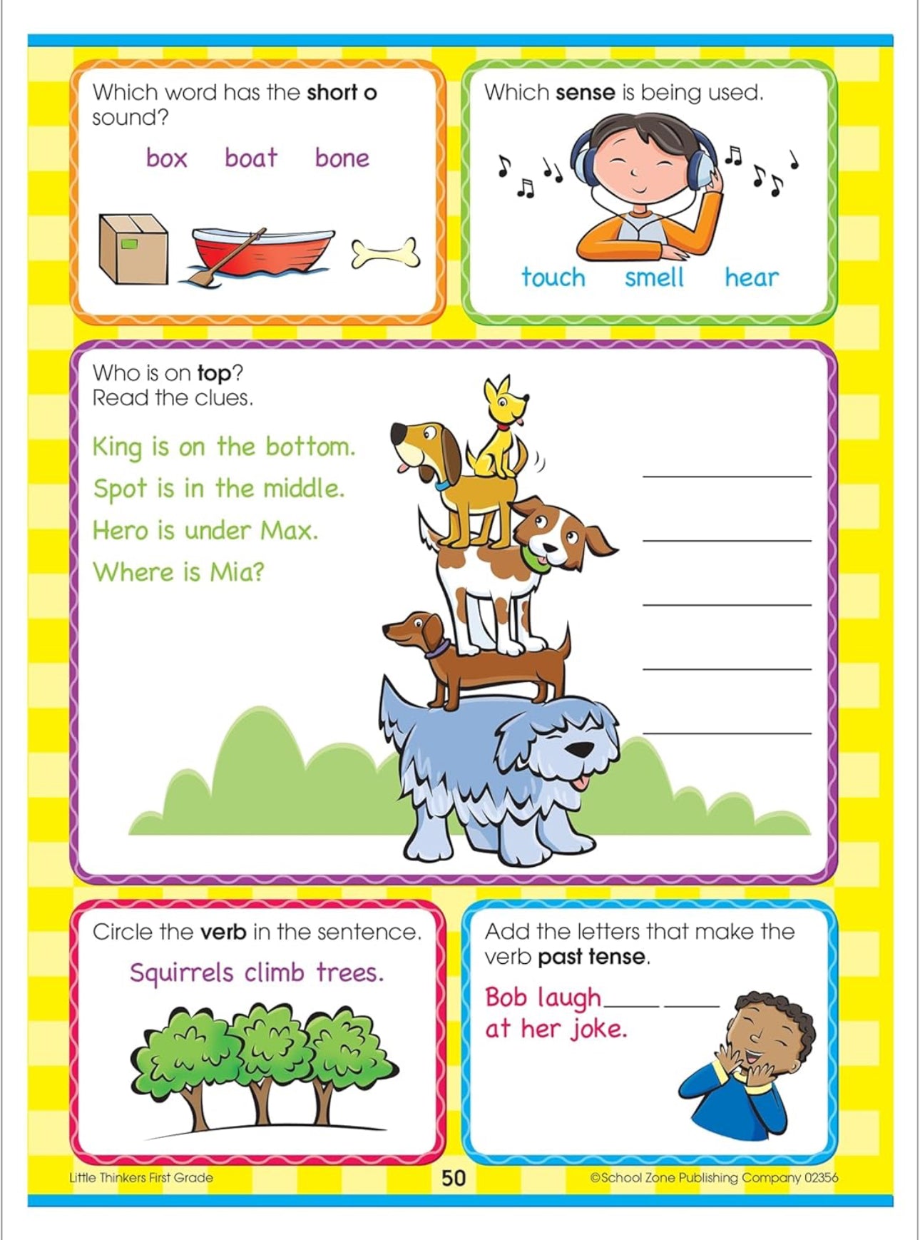 School Zone - First Grade Workbook (Little Thinkers 64 pages)