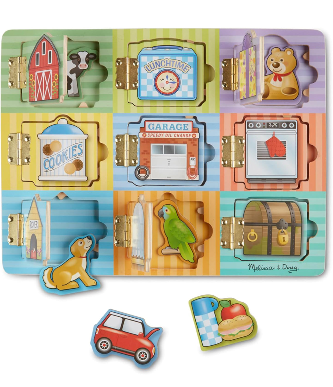 Melissa & Doug - 手多多Busy board (Hide & Seek 磁石puzzle) 🔓