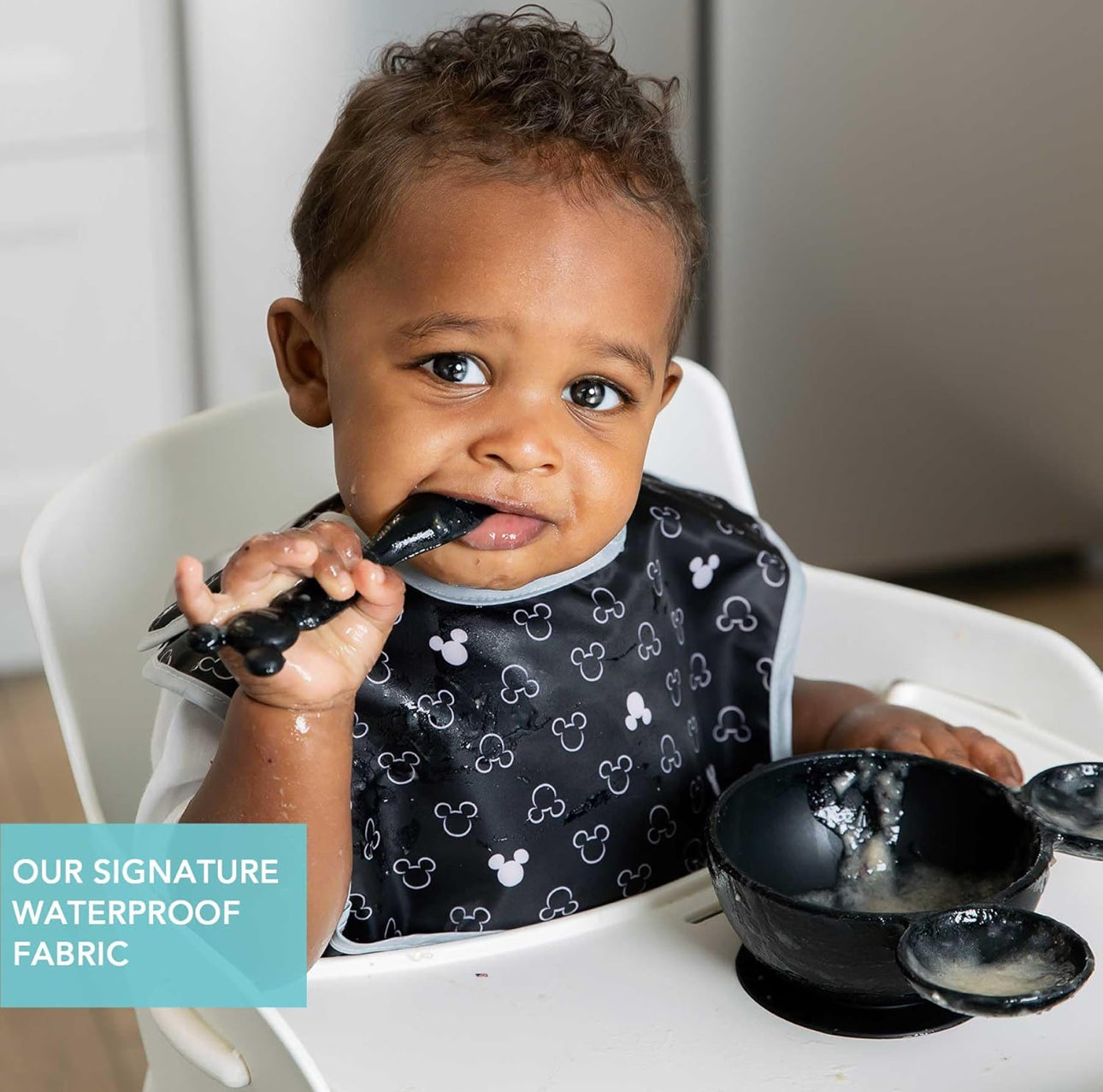 BUMKINS - Disney 造型超防水飯衣 (Mickey 背心款) SuperBibs