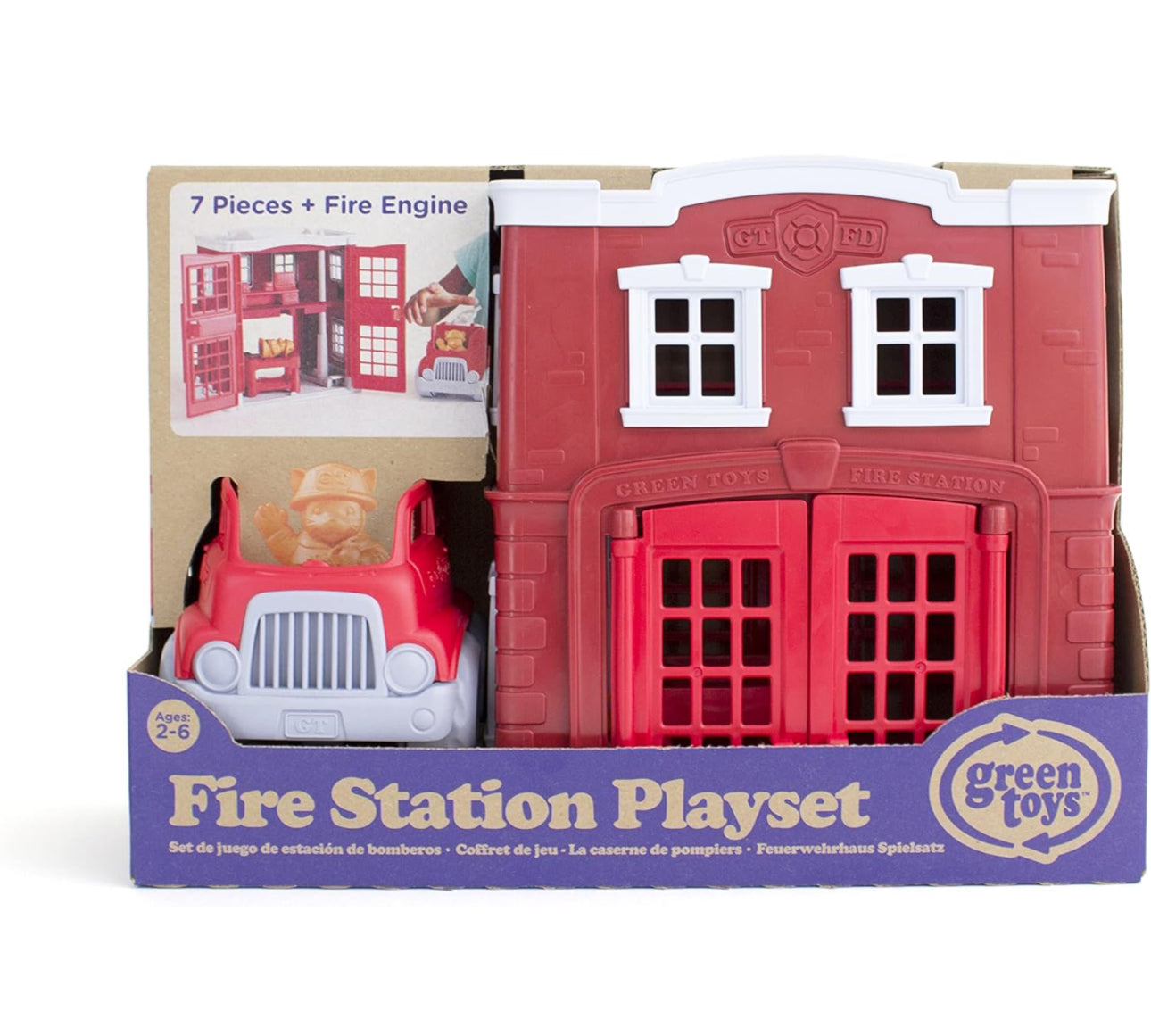Green Toys - Fire Station 消防局8件套 Play Set