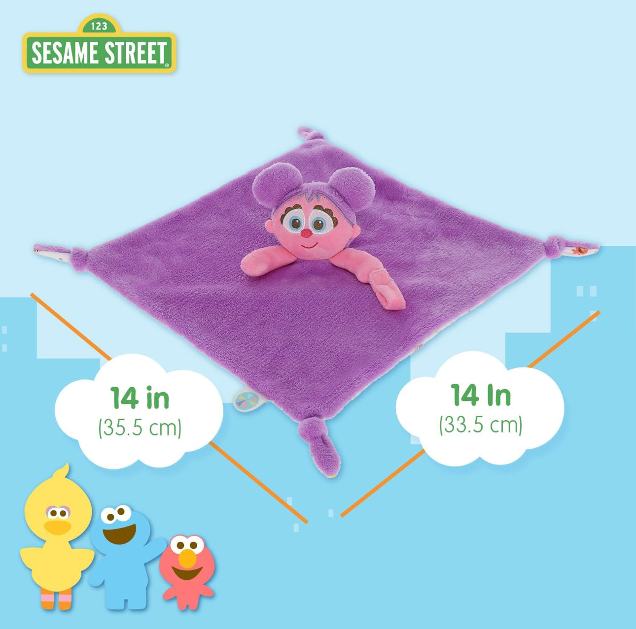 Sesame Street - 超得意芝麻街 Abby 彩紙BB咬咬巾