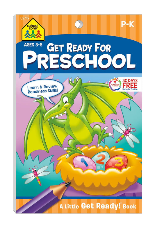 School Zone- Get Ready For Preschool Workbook (48 pages)