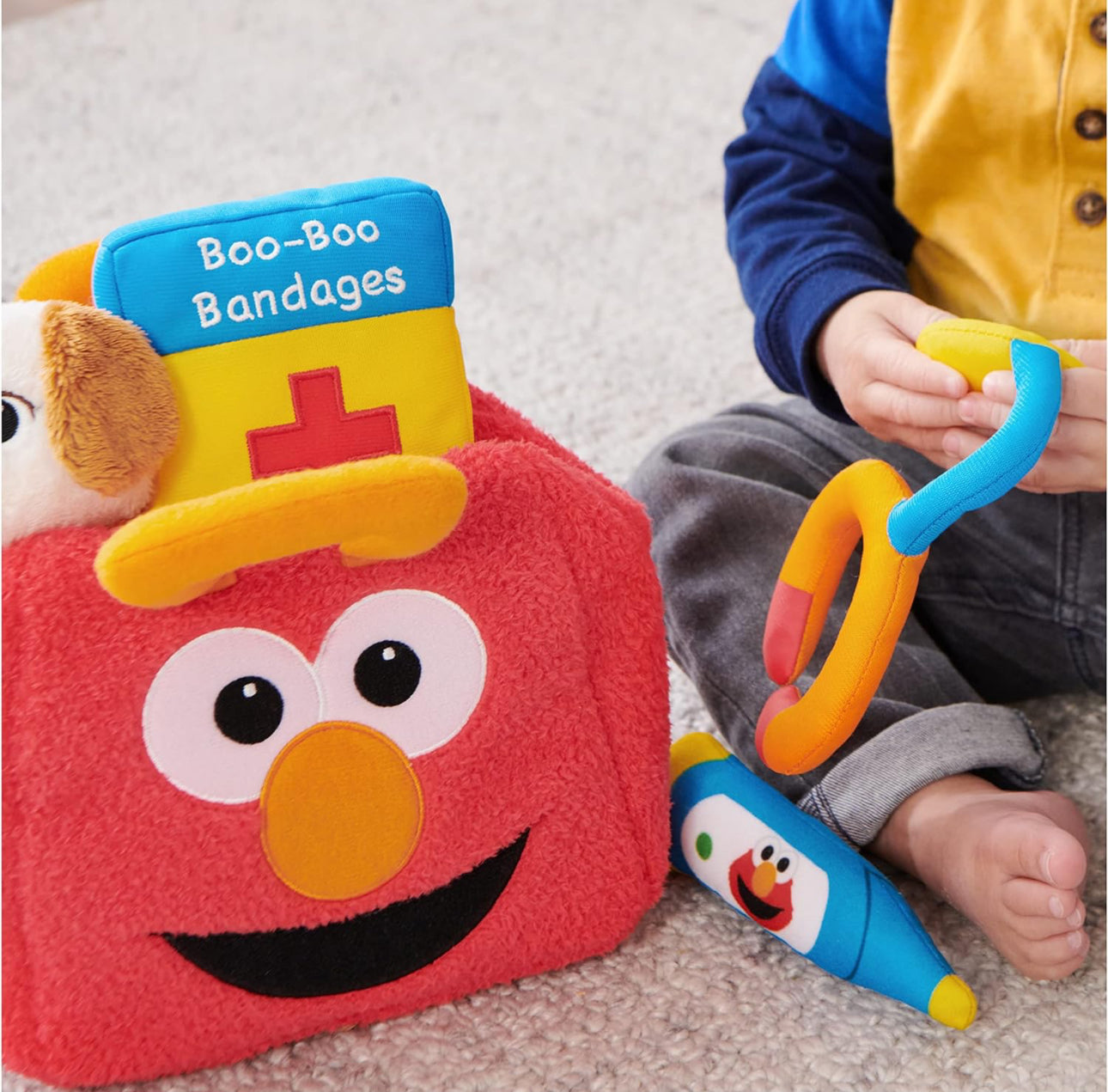 Sesame Street - 芝麻街觸感布玩具 Elmo & Tango Checkup Playset🩺