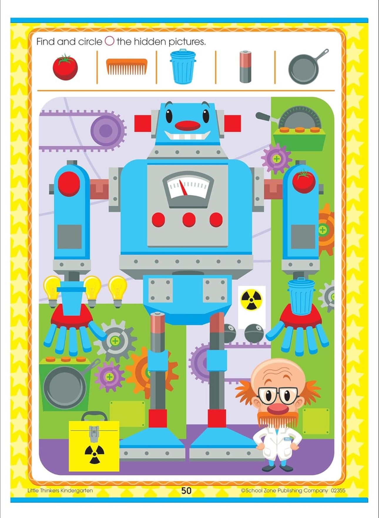 School Zone - Kindergarten Workbook (Little Thinkers 64 pages)