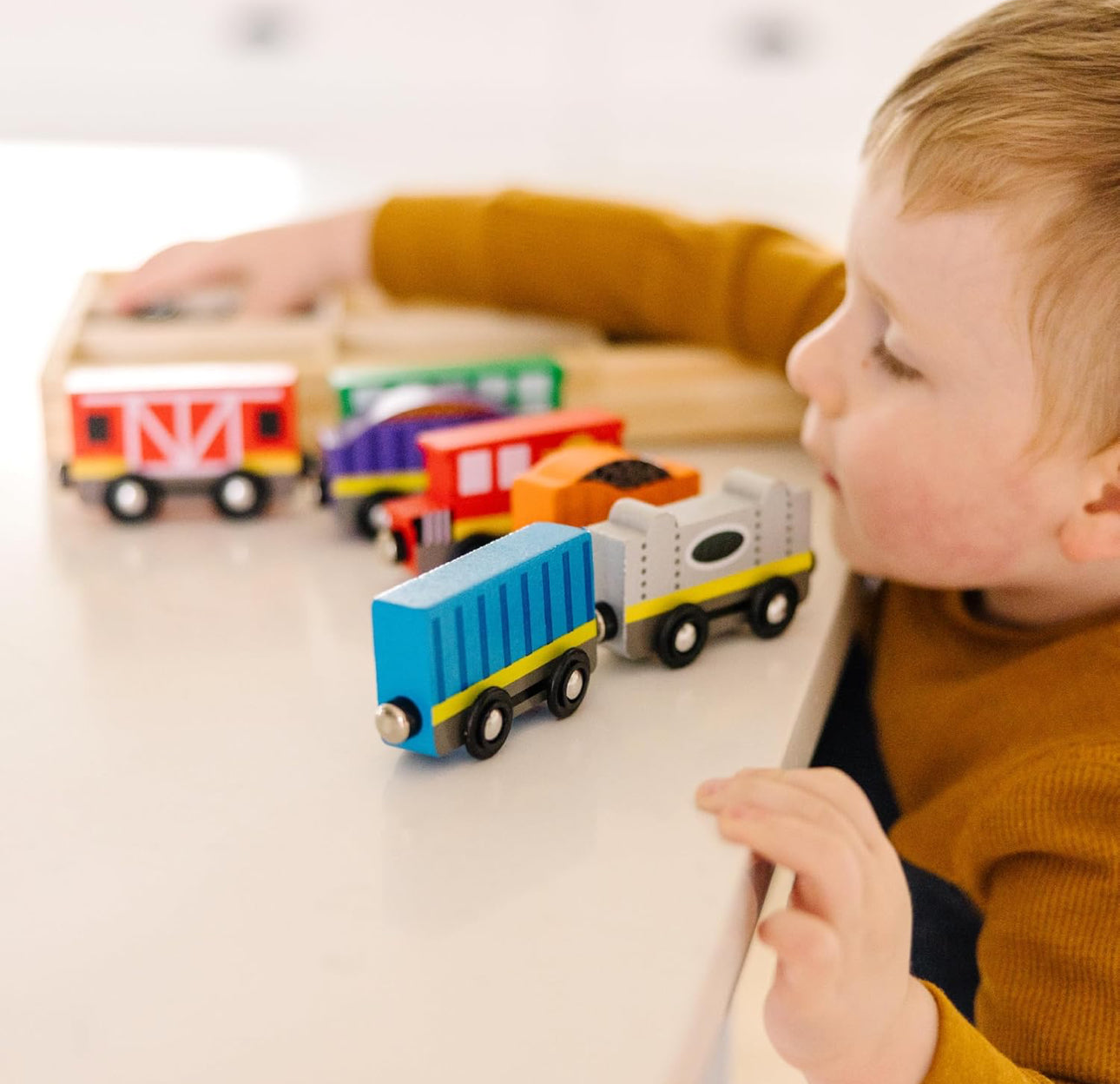 Melissa & Doug - 高質木製磁力小列車
