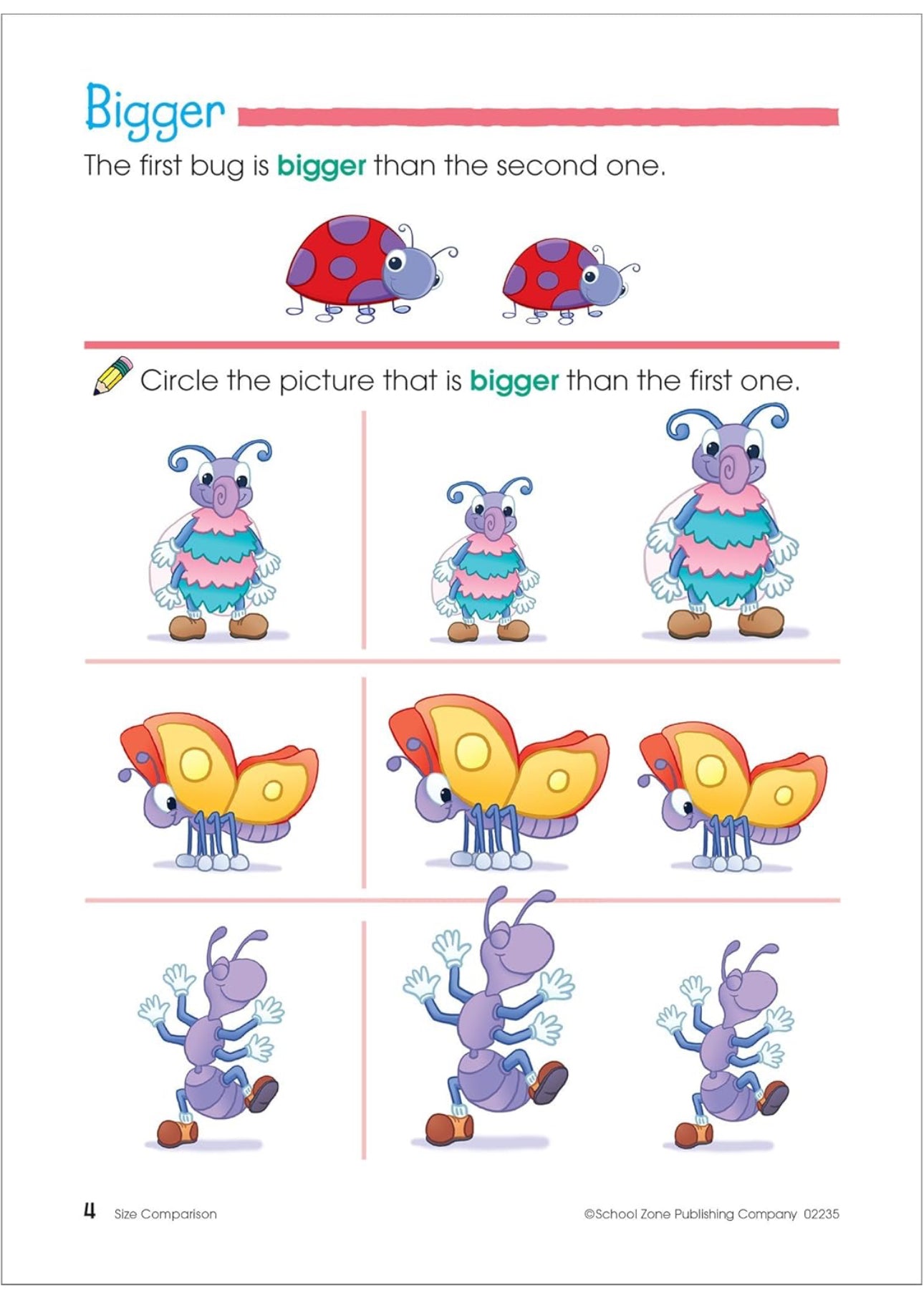 School Zone-Preschool Workbook (Basics 64 pages)