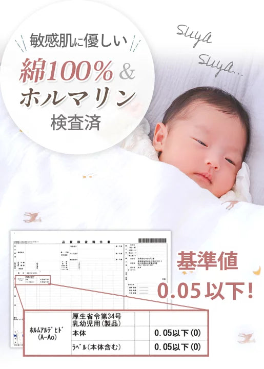 Kerata 2重紗初生包巾 (3枚裝)