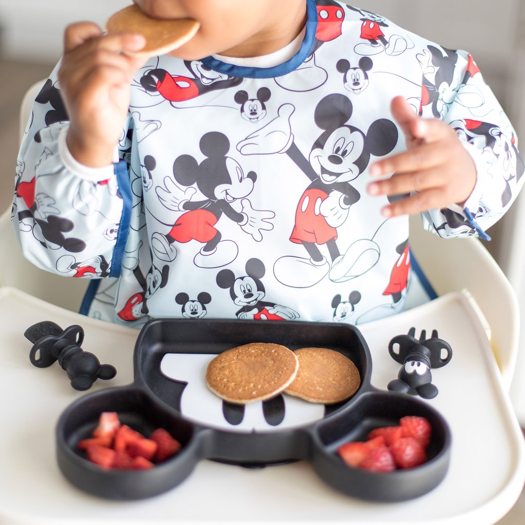 BUMKINS - Disney卡通造型超防水飯衣 (Mickey 長袖款) Sleeved bib